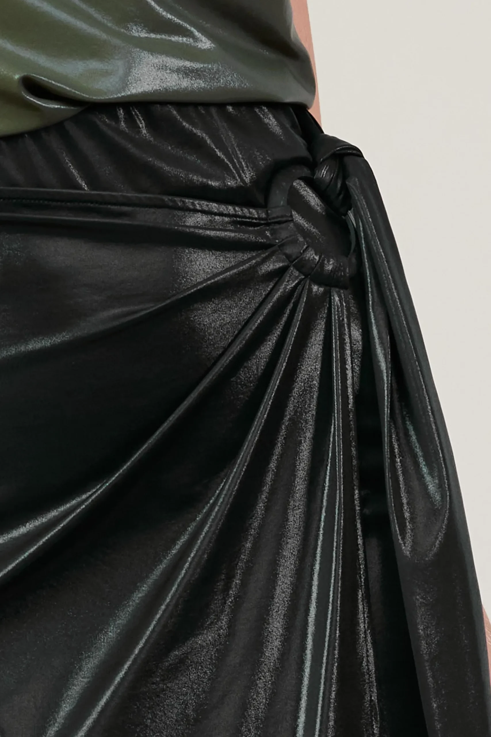 Ring Tie Wrap Midi Skirt*SKIES ARE BLUE Sale
