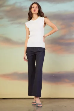 Ruffle Sleeve Knit Top*SKIES ARE BLUE Online