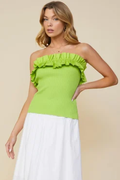 Ruffled Strapless Top*SKIES ARE BLUE Discount