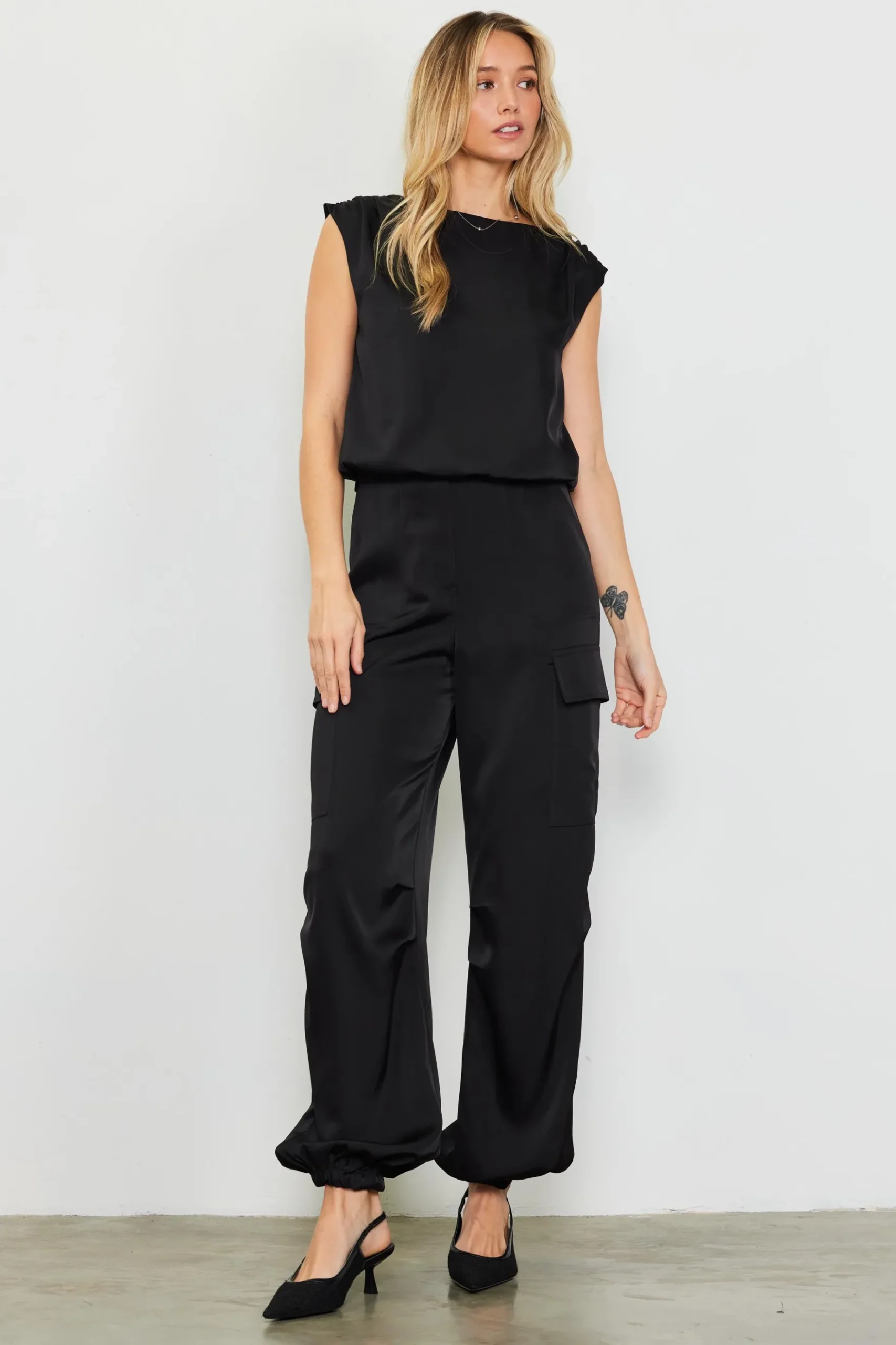 Satin Cargo Pants*SKIES ARE BLUE