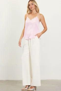 Satin Lace Detail Cami*SKIES ARE BLUE Online