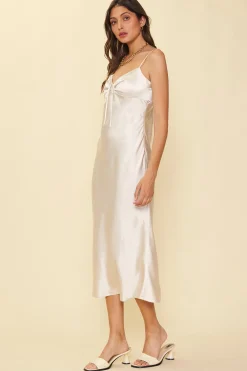 Satin Tie Front Slip Dress*SKIES ARE BLUE Sale