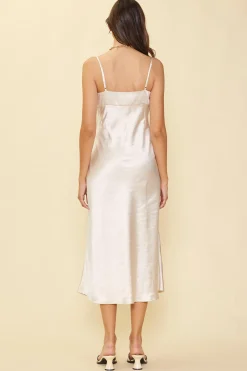 Satin Tie Front Slip Dress*SKIES ARE BLUE Sale