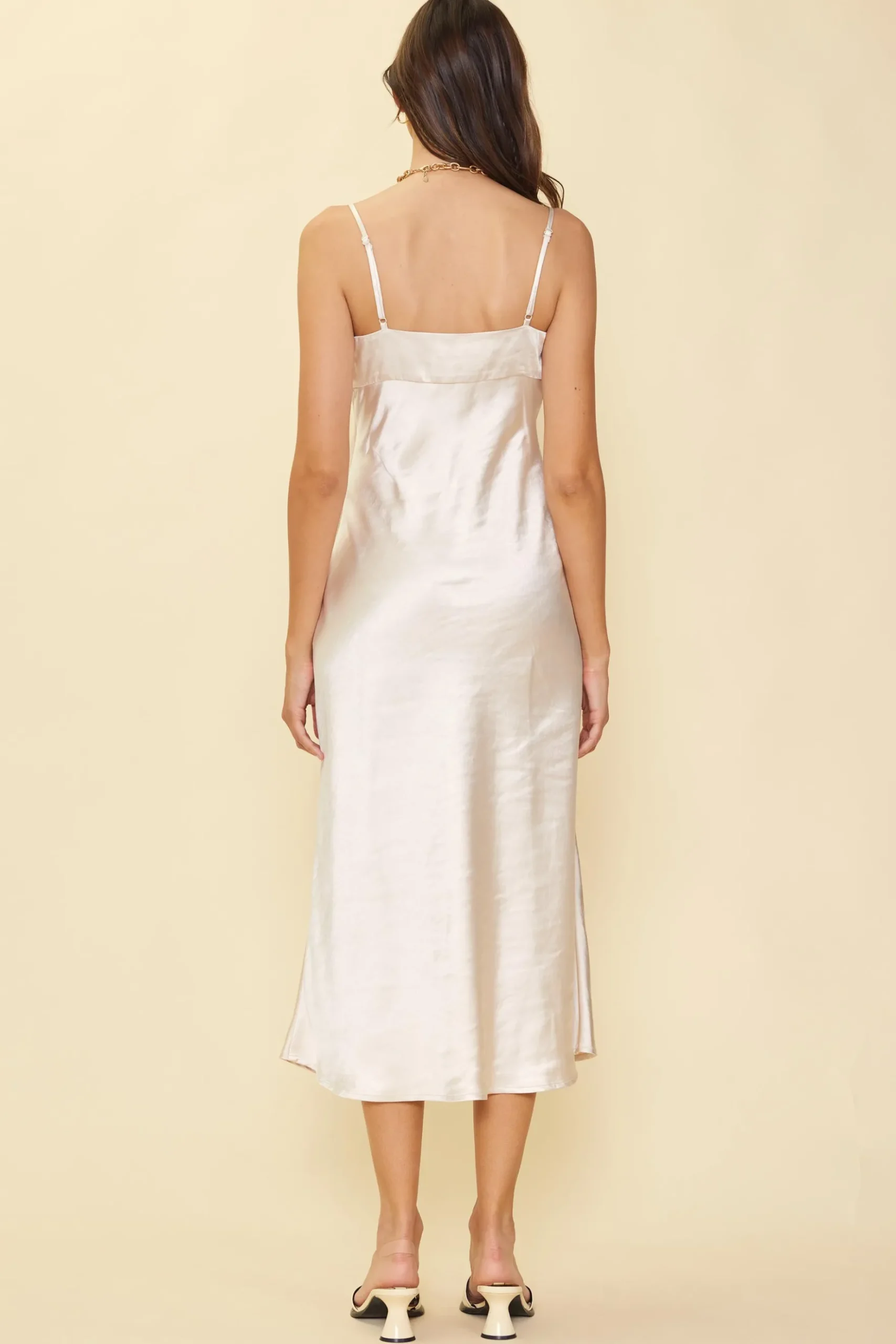 Satin Tie Front Slip Dress*SKIES ARE BLUE Sale