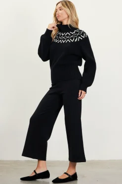 Sequin Detail Fair Isle Sweater*SKIES ARE BLUE Hot