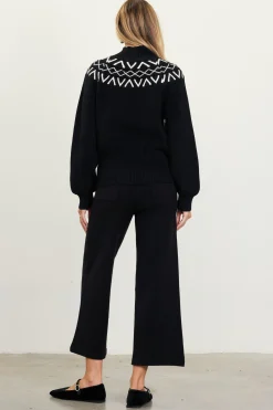 Sequin Detail Fair Isle Sweater*SKIES ARE BLUE Hot