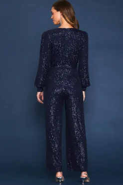 Sequin Wrap Jumpsuit*SKIES ARE BLUE Hot