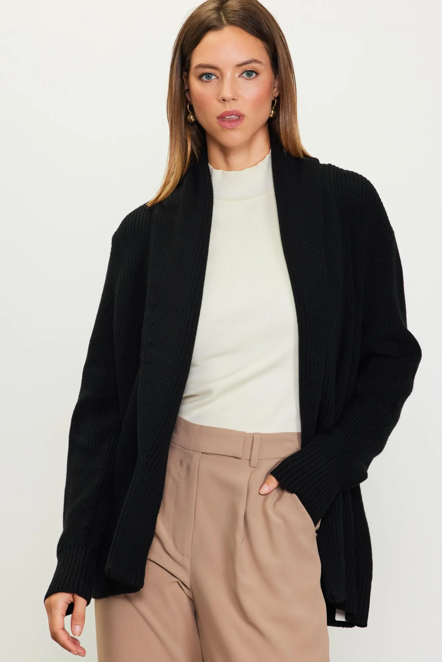 Shawl Collar Sweater Cardigan*SKIES ARE BLUE