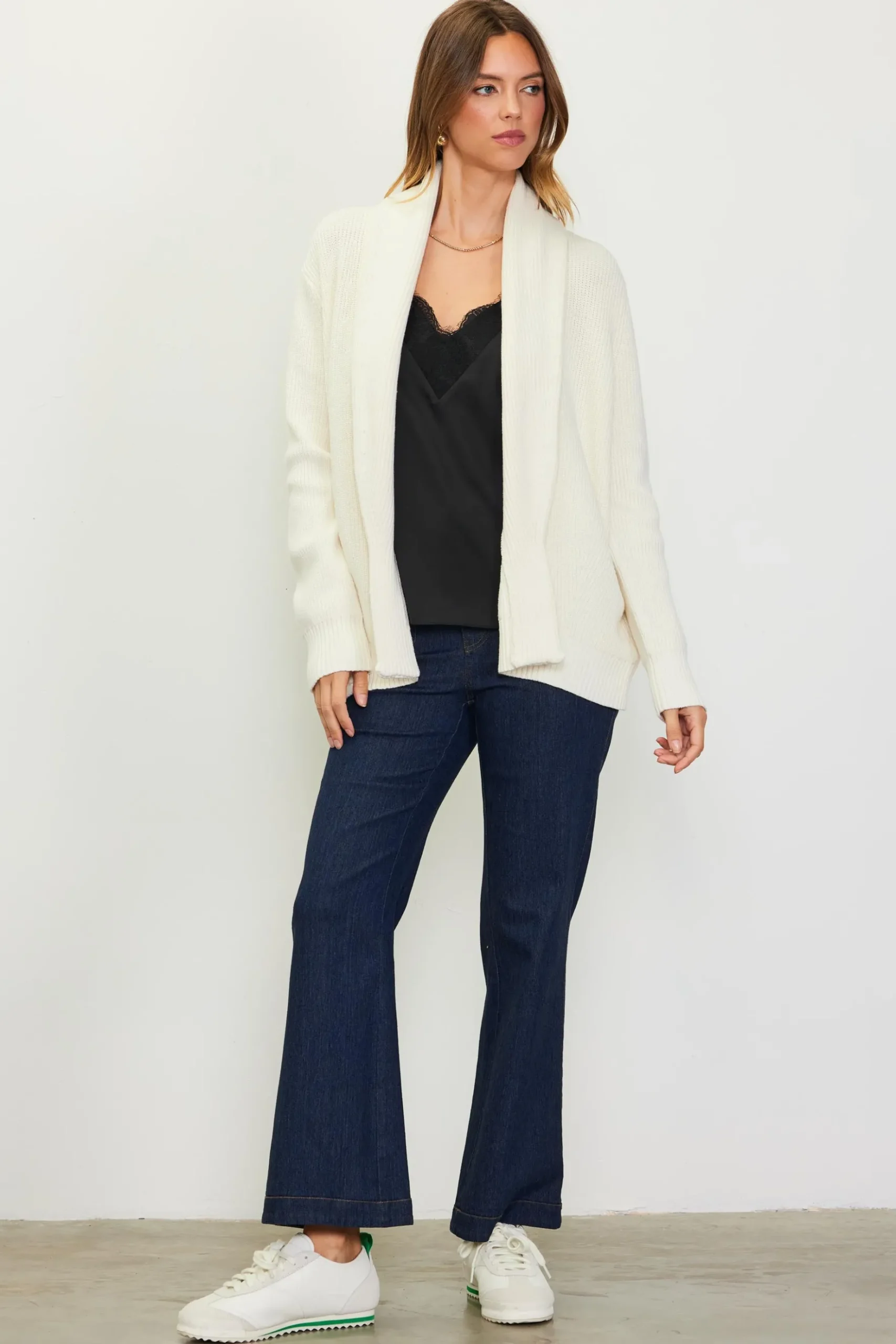 Shawl Collar Sweater Cardigan*SKIES ARE BLUE Hot