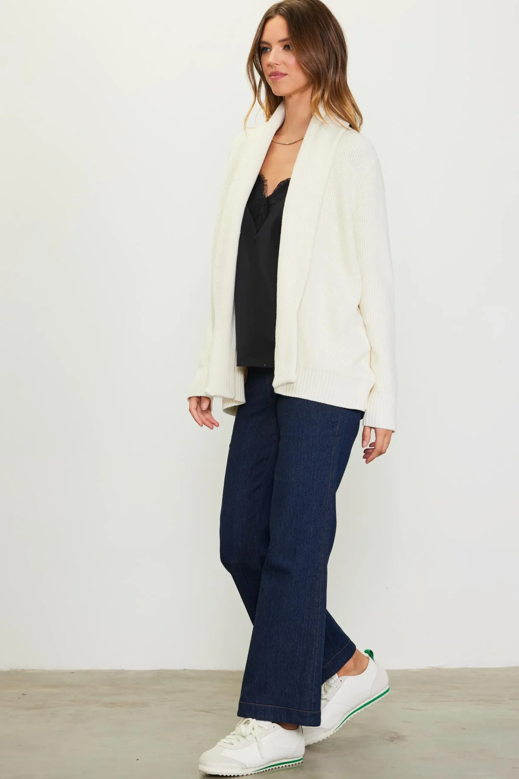 Shawl Collar Sweater Cardigan*SKIES ARE BLUE Hot