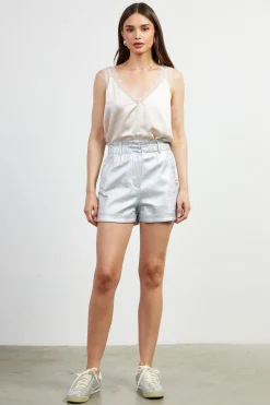 Shimmery Paperbag Shorts*SKIES ARE BLUE Discount