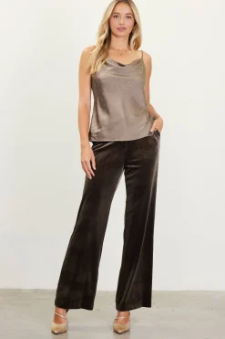 Shimmery Satin Cowl Neck Cami*SKIES ARE BLUE Online