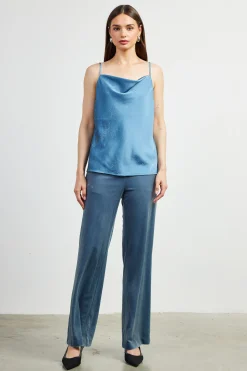 Shimmery Satin Cowl Neck Cami*SKIES ARE BLUE Clearance