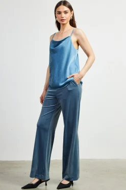 Shimmery Satin Cowl Neck Cami*SKIES ARE BLUE Clearance
