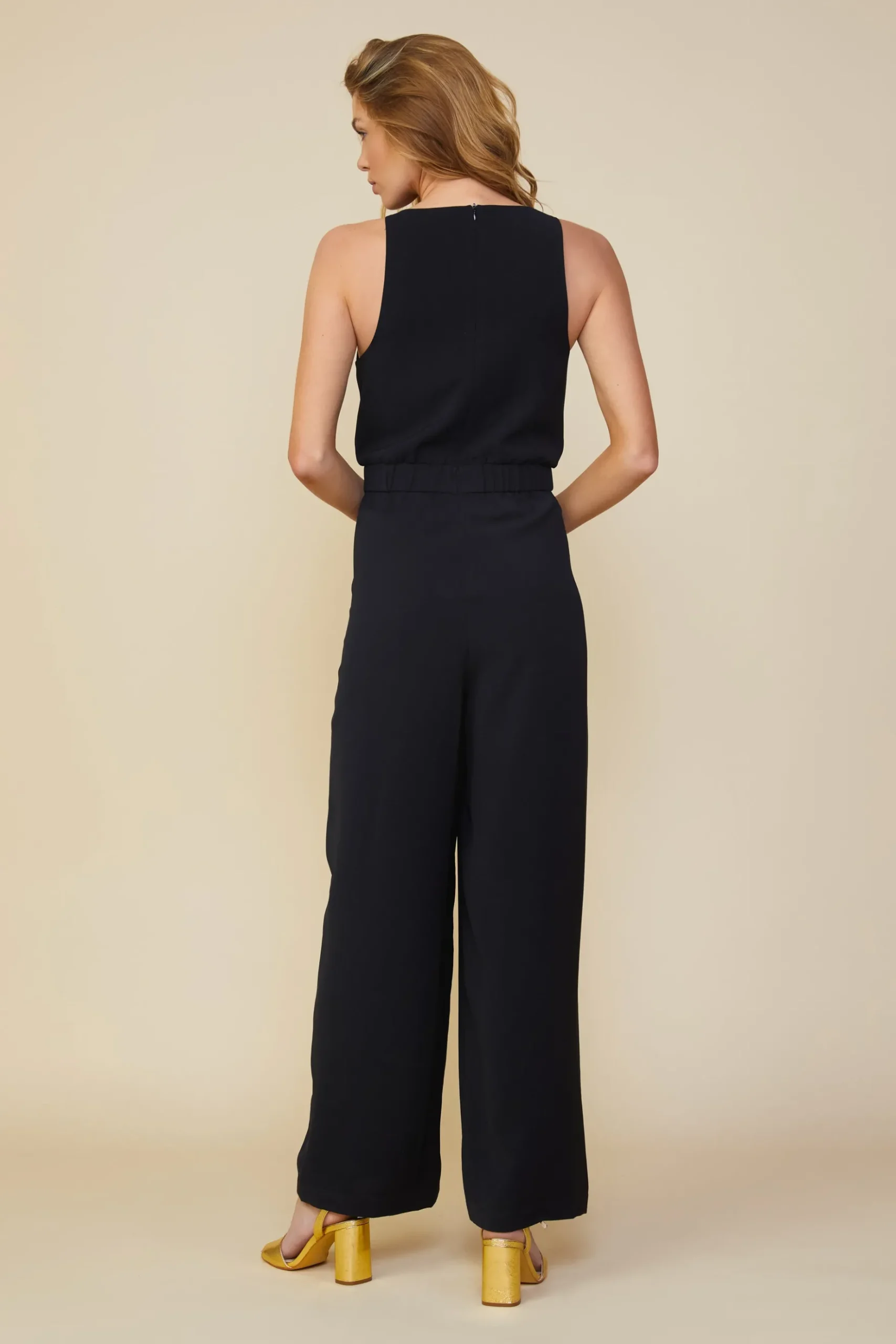 Sleeveless Cowl Neck Jumpsuit*SKIES ARE BLUE Sale