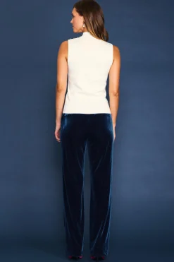 Sleeveless Mock Neck Jewel Detail Top*SKIES ARE BLUE Hot