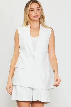 Sleeveless Tailored Blazer*SKIES ARE BLUE Hot