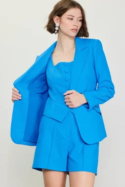Square Neck Button Vest*SKIES ARE BLUE