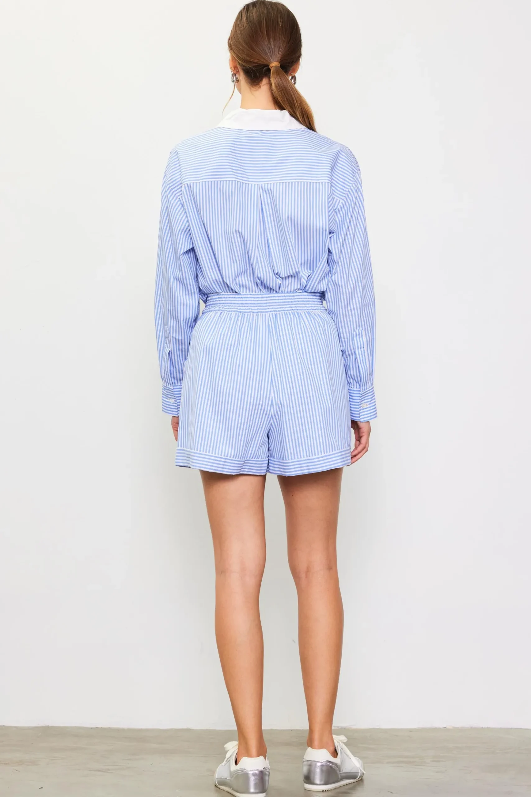 Striped High Waisted Shorts*SKIES ARE BLUE Online