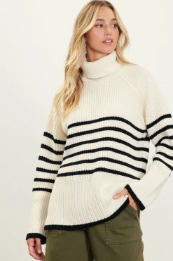 Striped Turtleneck Sweater*SKIES ARE BLUE Outlet