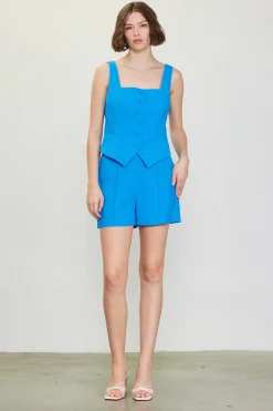 Tailored Pintuck Shorts*SKIES ARE BLUE New