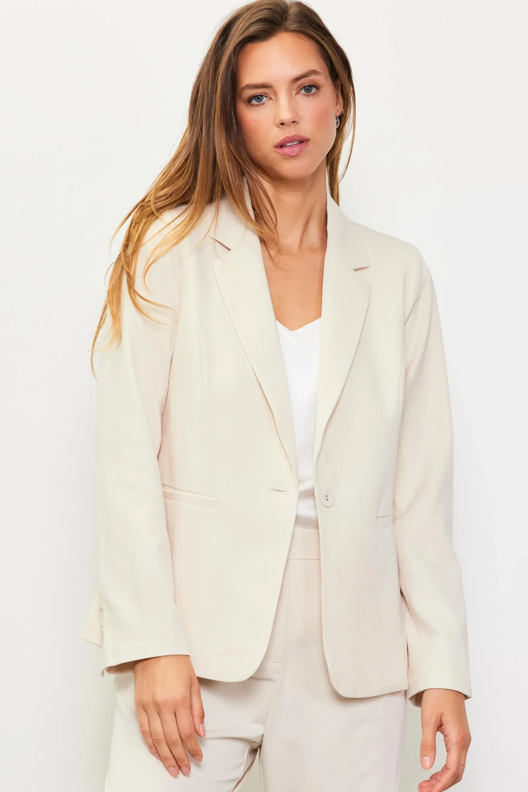 Tailored Single Button Blazer*SKIES ARE BLUE Discount