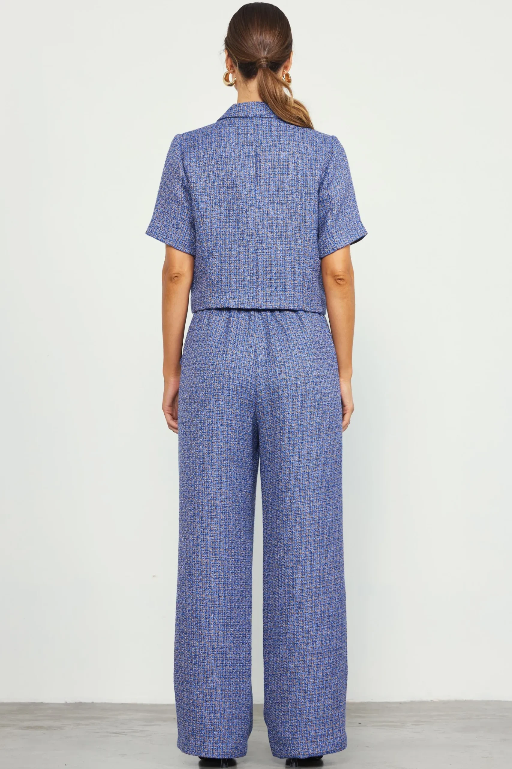 Tailored Tweed Cropped Blazer*SKIES ARE BLUE Hot
