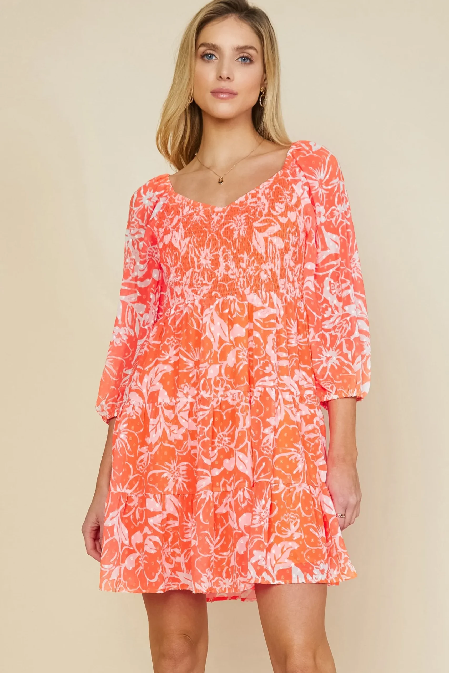 Tropical Jacquard Mini Dress*SKIES ARE BLUE Clearance