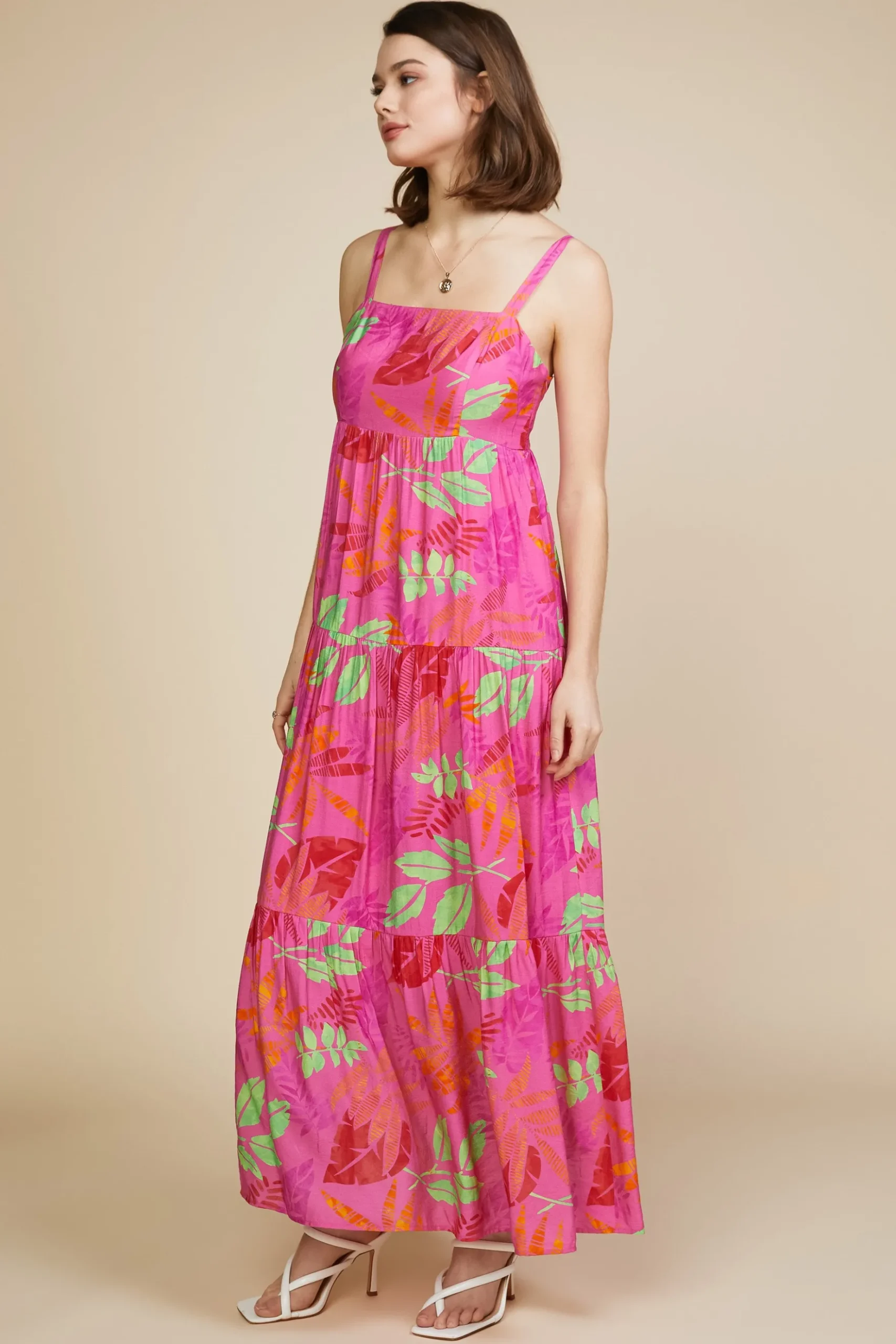 Tropical Print Maxi Dress*SKIES ARE BLUE