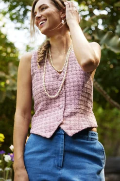 Tweed Tailored Vest*SKIES ARE BLUE Online