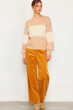 Two Tone Mock Neck Sweater*SKIES ARE BLUE Sale