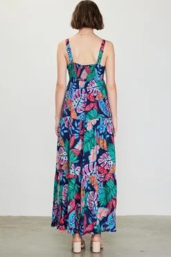 Ula Print Tiered Maxi Dress*SKIES ARE BLUE New