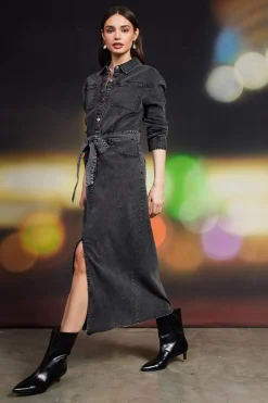 Utilitarian Detail Midi Dress*SKIES ARE BLUE Discount