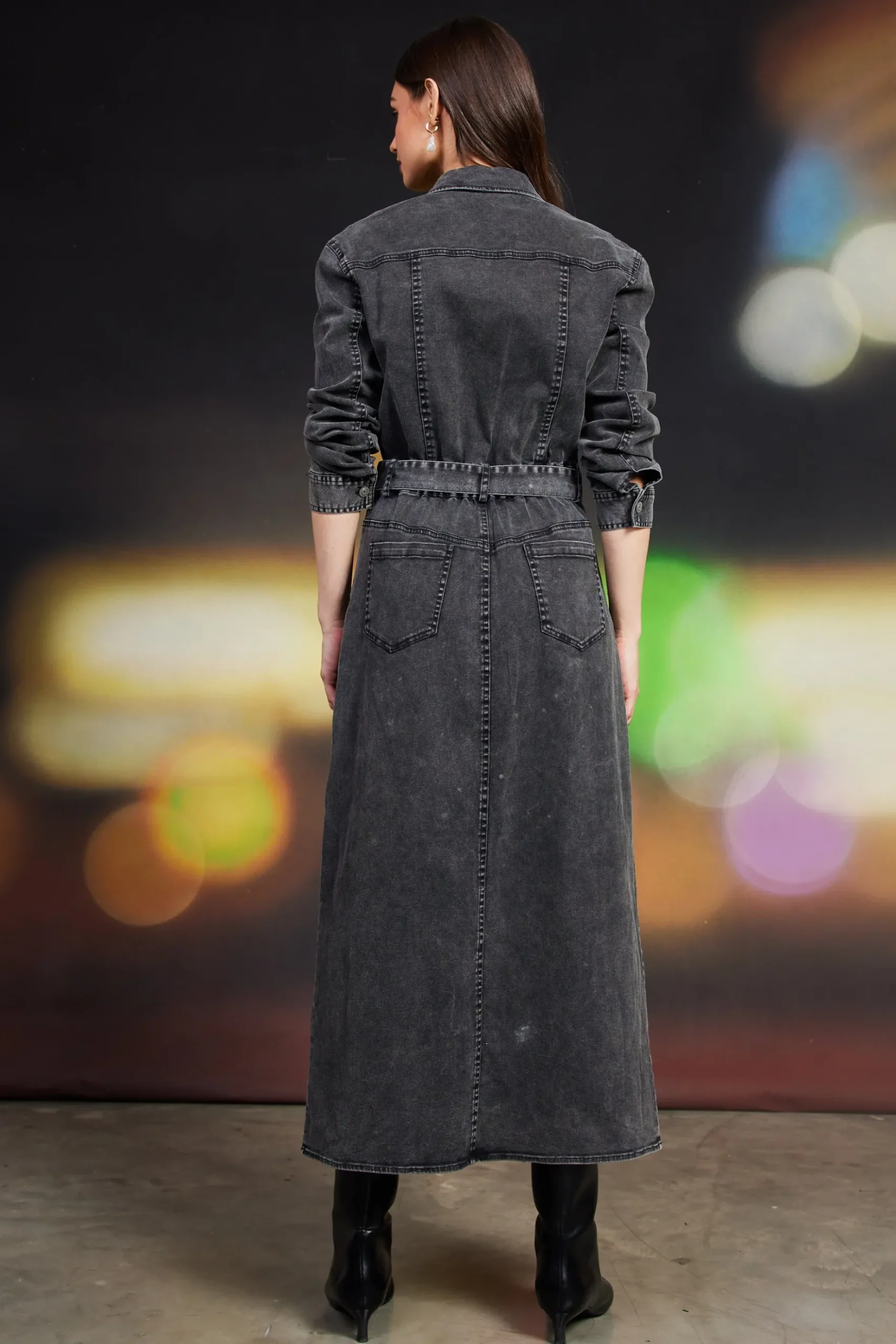 Utilitarian Detail Midi Dress*SKIES ARE BLUE Discount