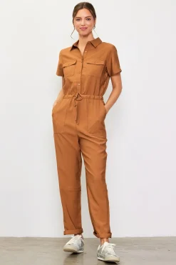 Utility Short Sleeve Jumpsuit*SKIES ARE BLUE Online