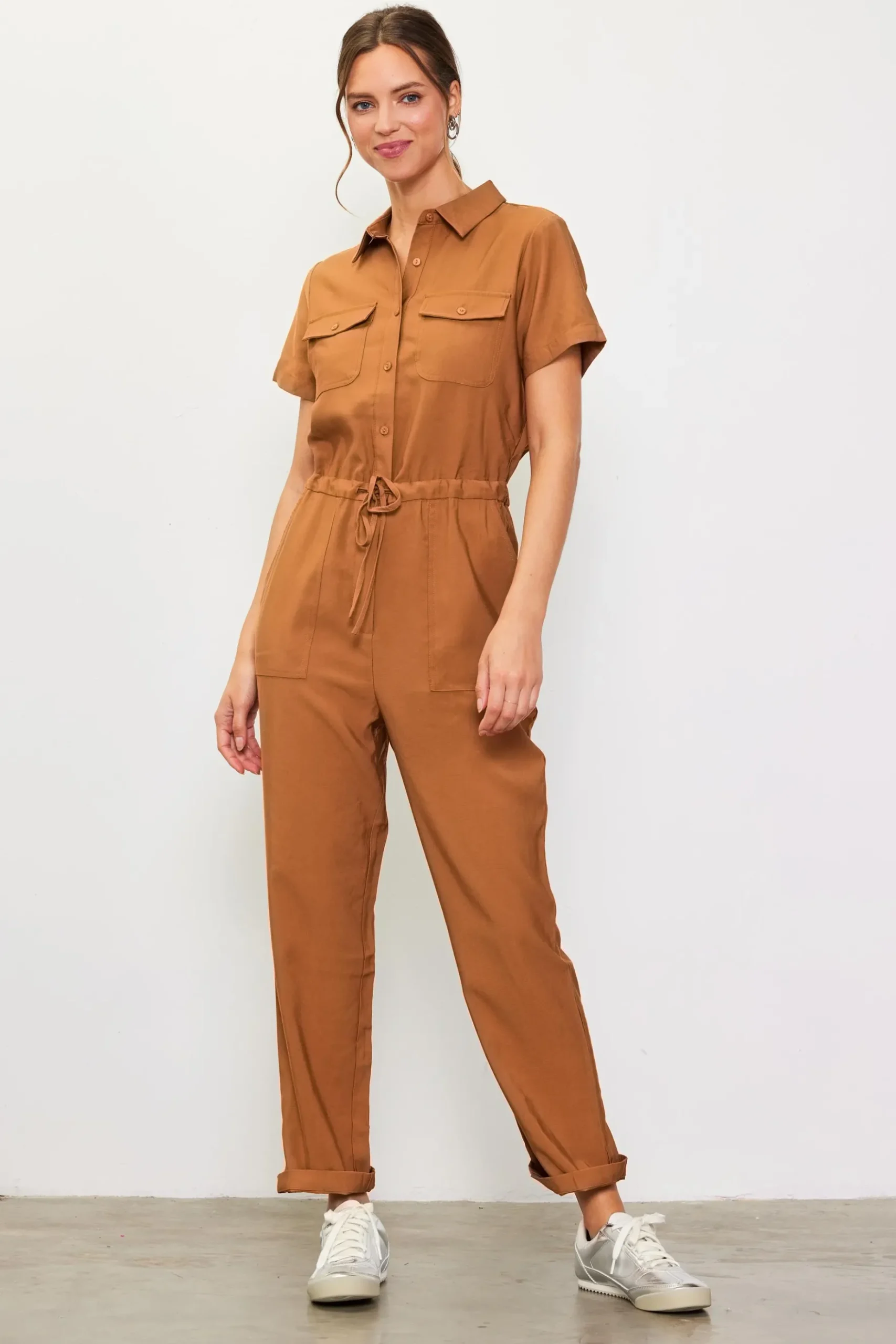 Utility Short Sleeve Jumpsuit*SKIES ARE BLUE Online