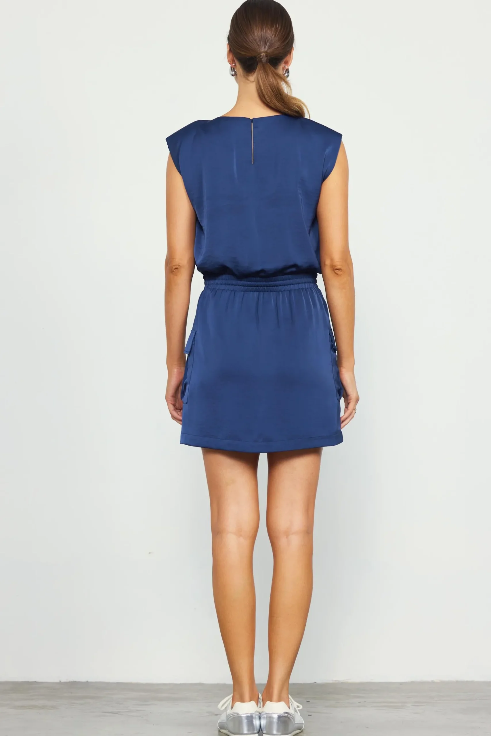 Utility Sleeveless Mini Dress*SKIES ARE BLUE Discount