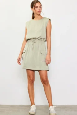 Utility Sleeveless Mini Dress*SKIES ARE BLUE New
