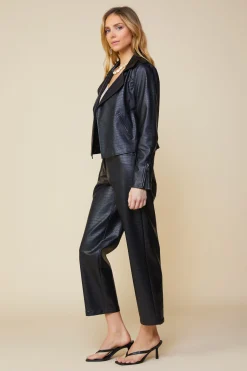 Vegan Leather Biker Jacket*SKIES ARE BLUE Discount