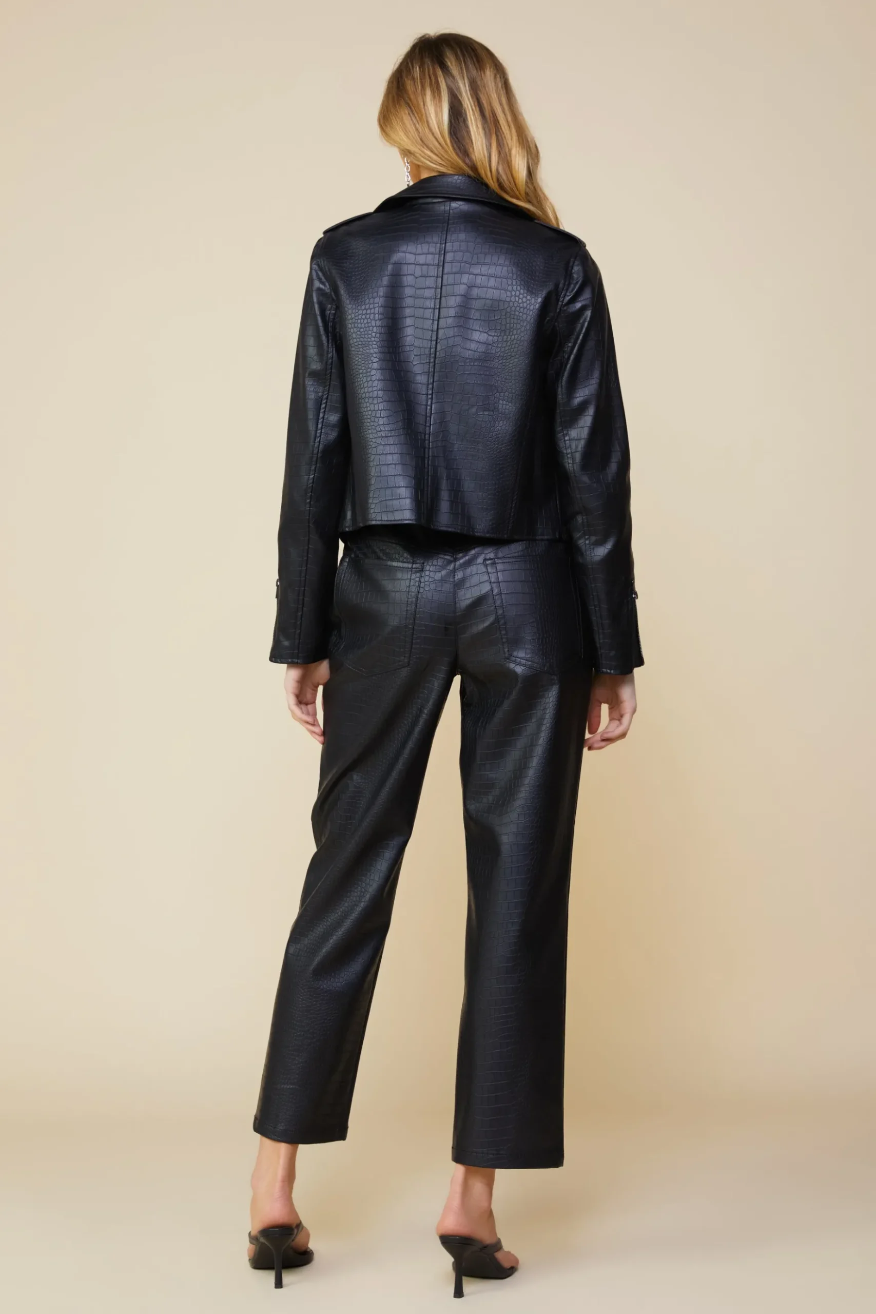 Vegan Leather Biker Jacket*SKIES ARE BLUE Discount