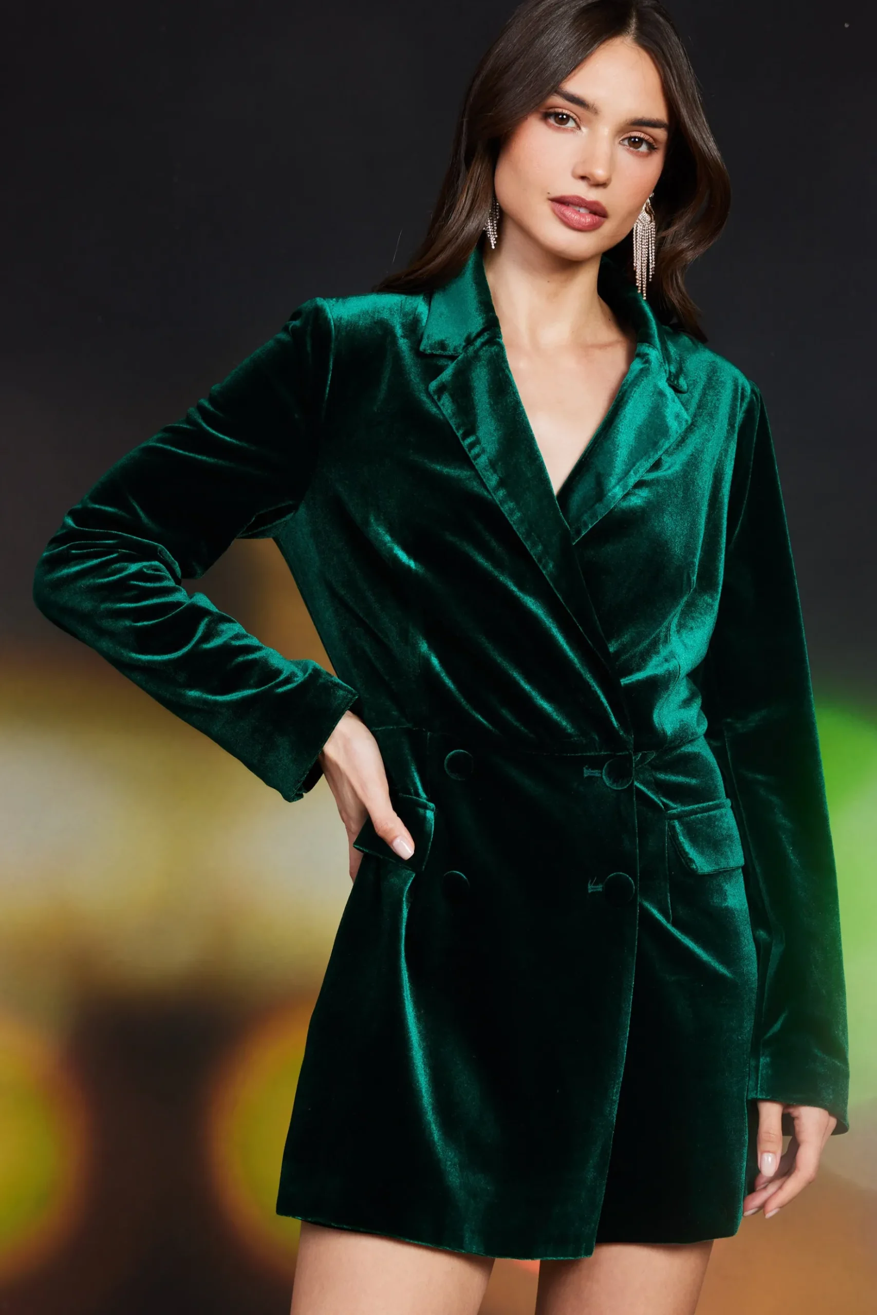 Velvet Double Breasted Romper*SKIES ARE BLUE Discount