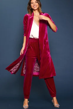Velvet Duster Coat*SKIES ARE BLUE Clearance