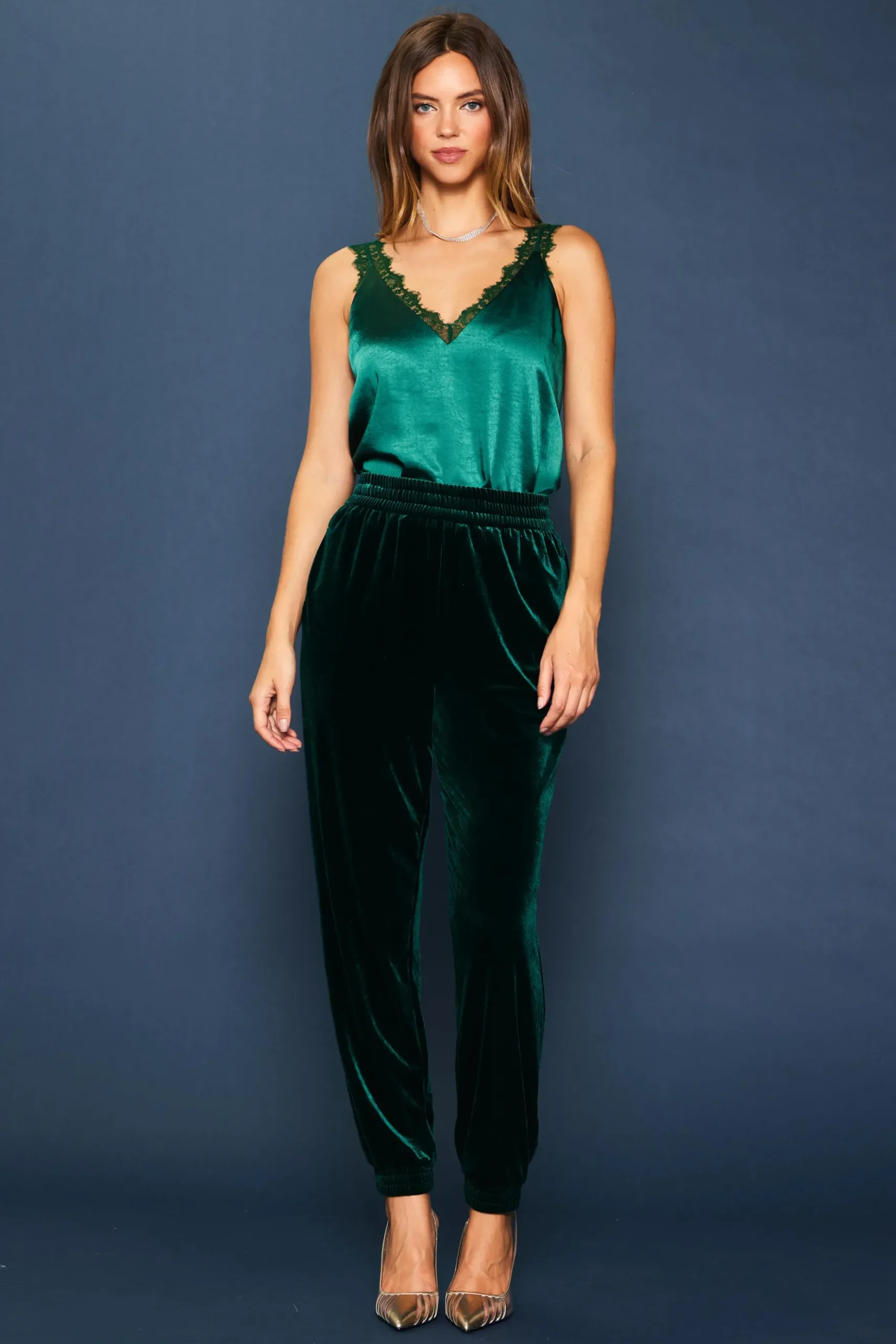 Velvet Jogger Pants*SKIES ARE BLUE Hot