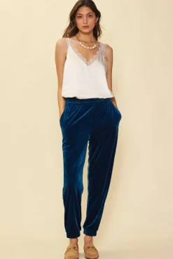 Velvet Jogger Pants*SKIES ARE BLUE