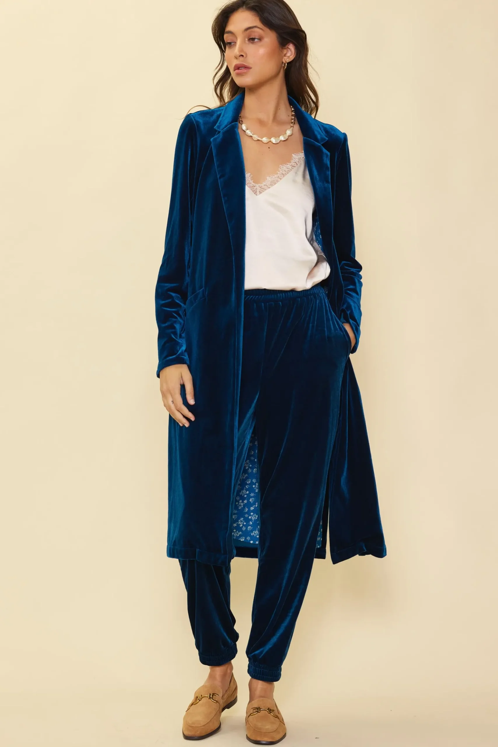 Velvet Jogger Pants*SKIES ARE BLUE