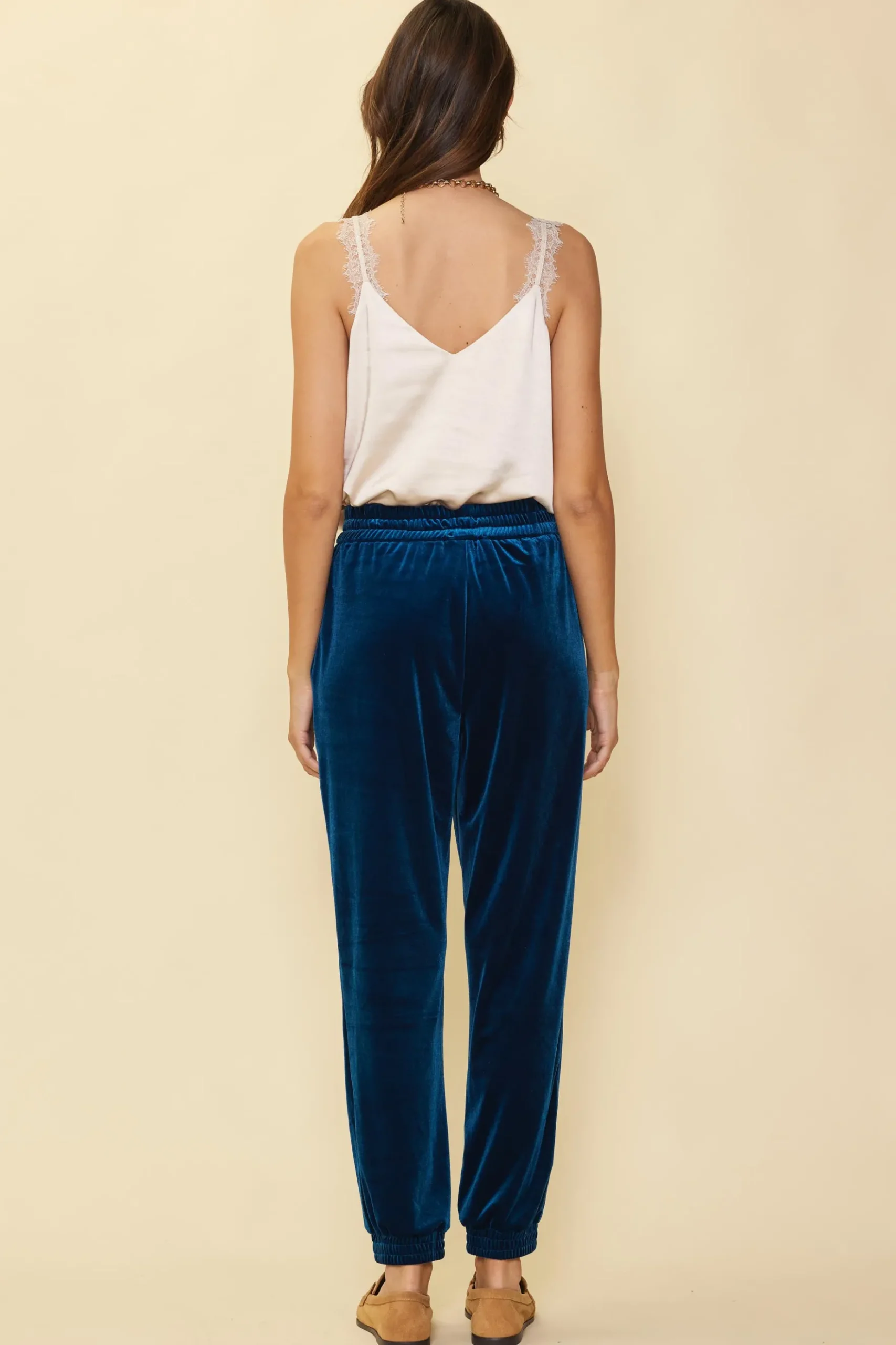 Velvet Jogger Pants*SKIES ARE BLUE