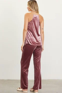 Velvet Lace Detail Cami*SKIES ARE BLUE Clearance