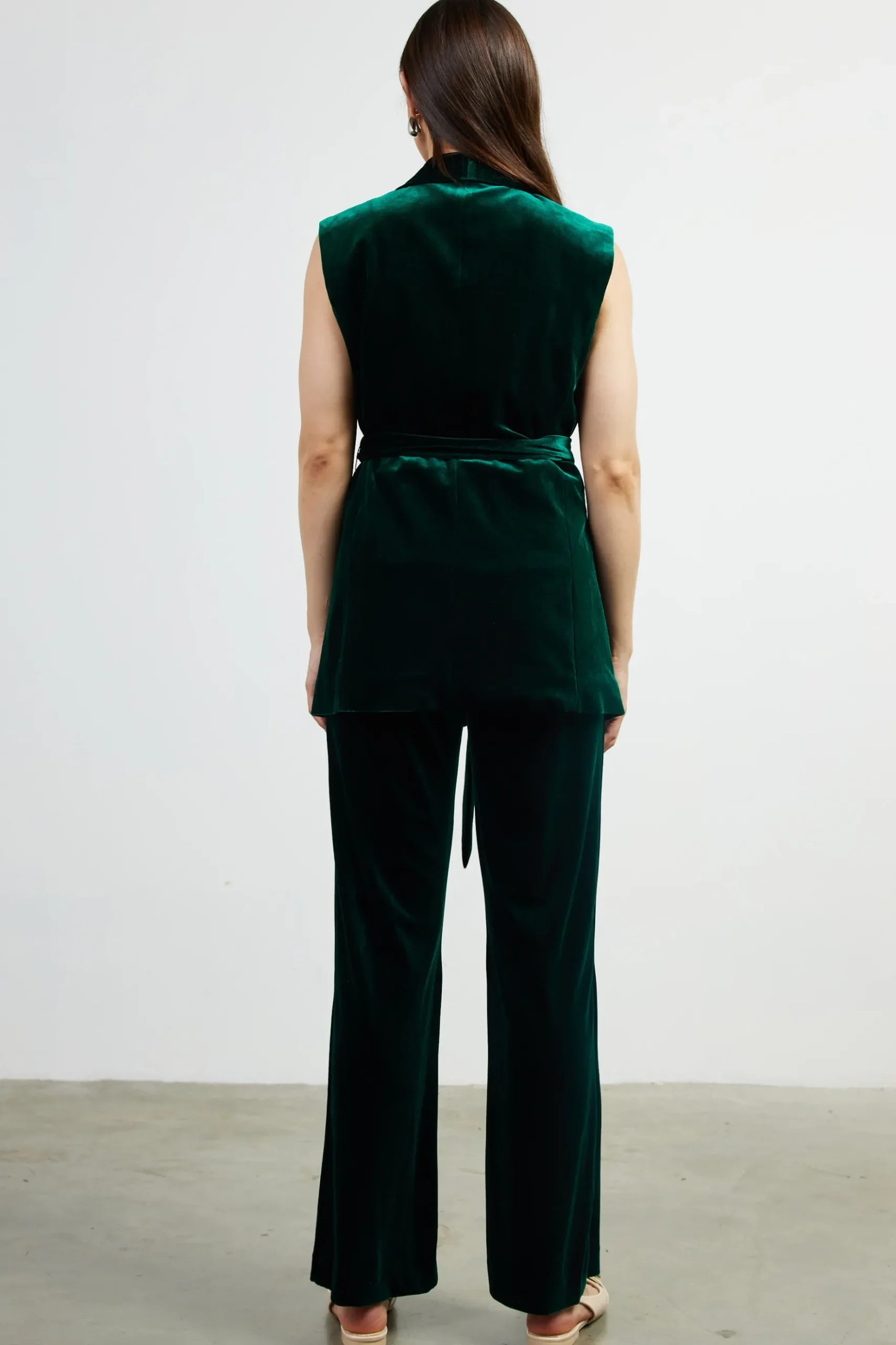 Velvet Vest with Self Tie*SKIES ARE BLUE Online