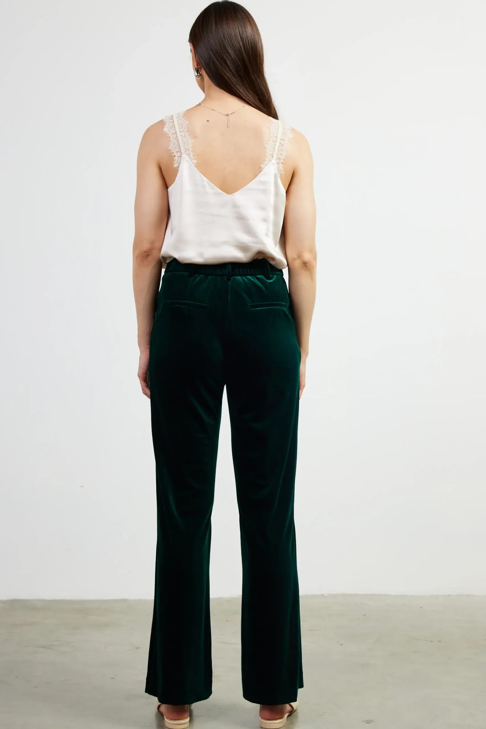 Velvet Wide Leg Pants*SKIES ARE BLUE Clearance