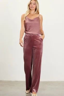 Velvet Wide Leg Pants*SKIES ARE BLUE Outlet